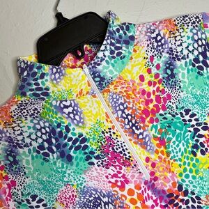 IBKUL Women’s Medium Long Sleeve Mesh Cool Feel Quick Dry Workout Colorful Shirt